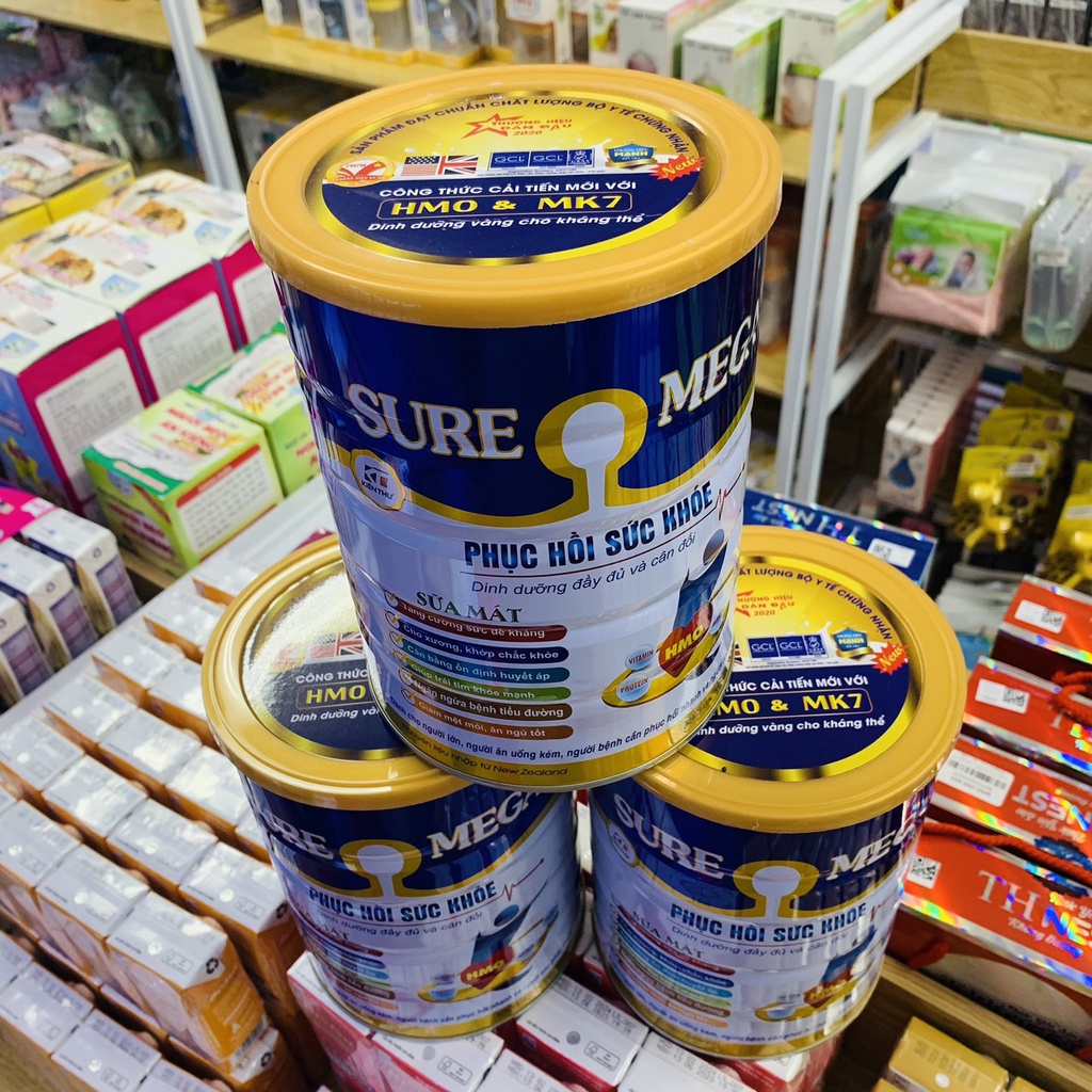 SỮA SURE MEGA 900G PHỤC HỒI SỨC KHỎE, TĂNG CƯỜNG ĐỀ KHÁNG, XƯƠNG KHỚP CHẮC KHỎE