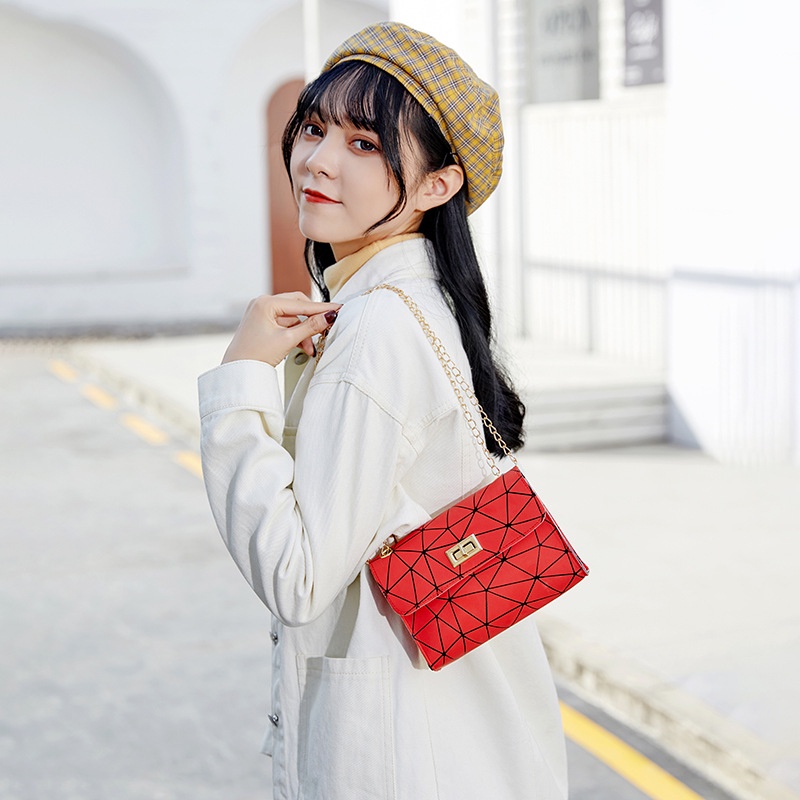 Galcheer Túi Đeo Chéo mini Hình Vuông Nhiều Màu Sắc Dễ Thương Cho Nữ