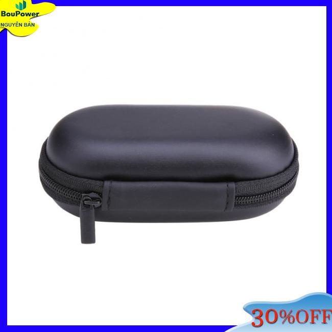 Túi Đựng Tai Nghe / Dây Cáp Đa Năng Hình oval Có Khóa Kéo Tiện Dụng Thẻ