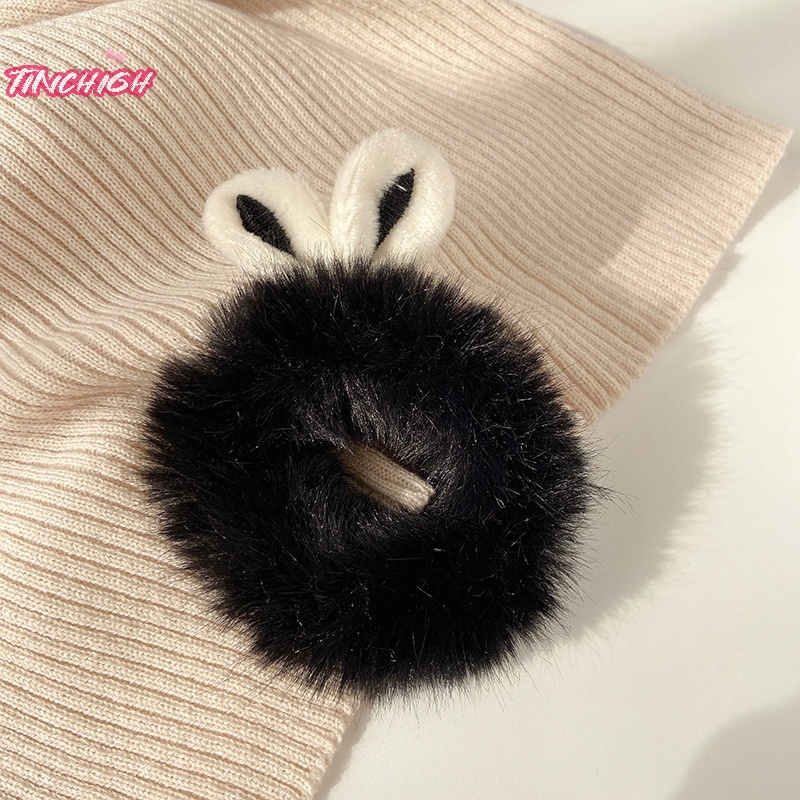 Dây Buộc Tóc Cao Su Co Giãn Đính Tai Thú Bông Hoạt Hình Dễ Thương Cho Nữ