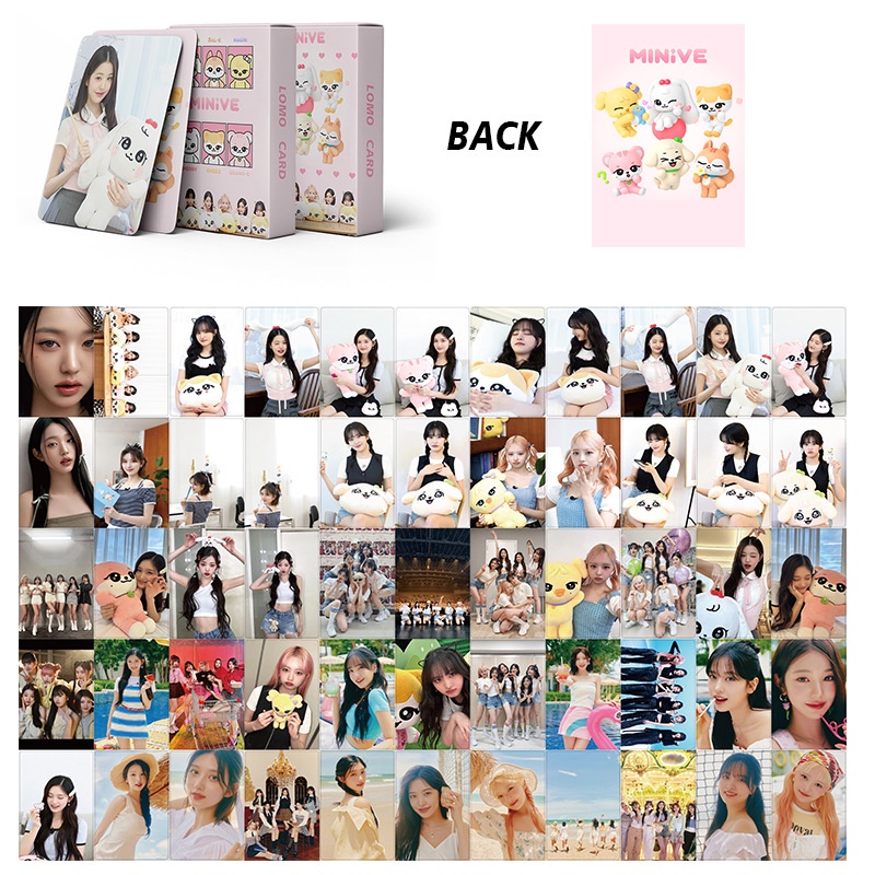 Hộp 55 Ảnh lomo card Nhóm Nhạc Kpopive jang won young Thẻ