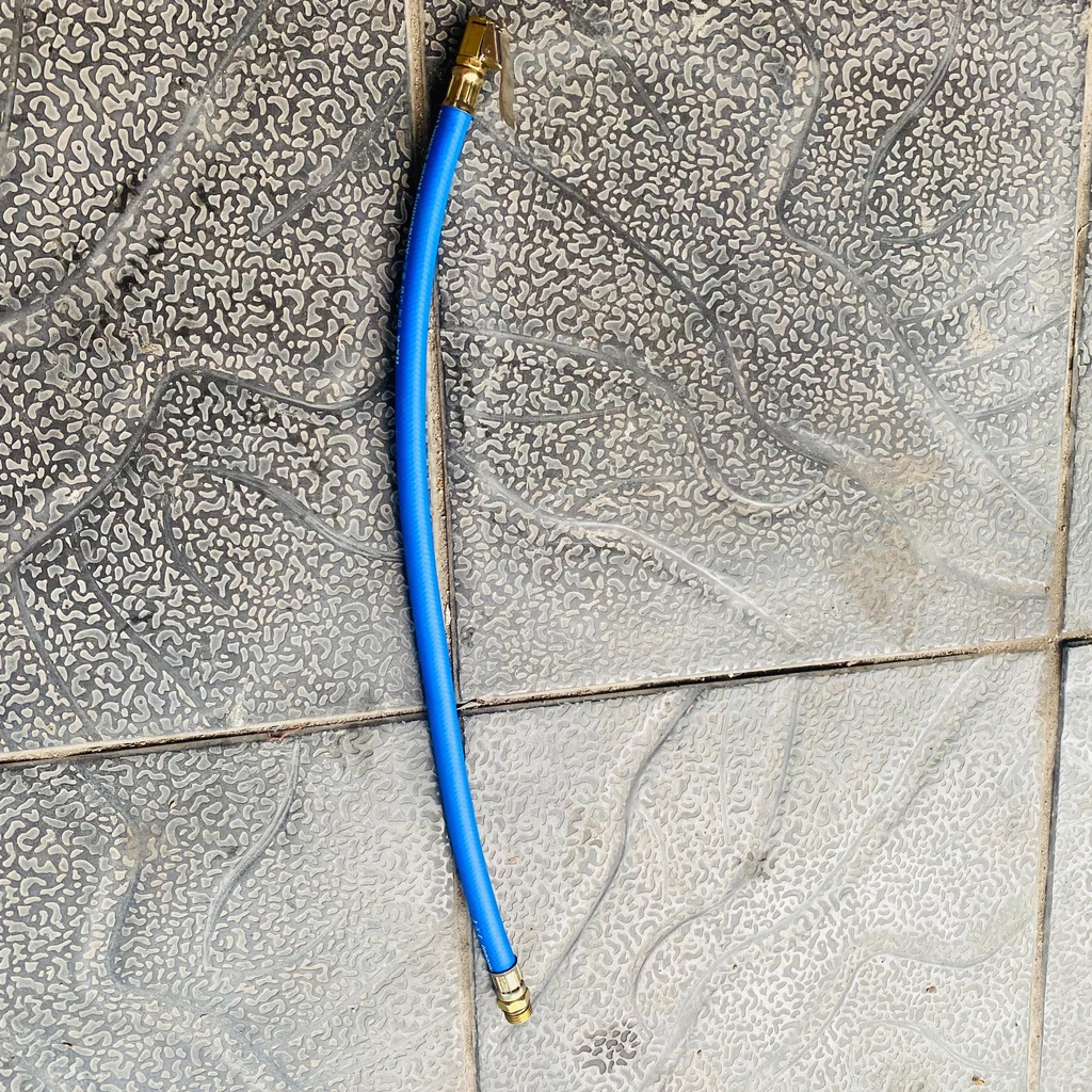 Dây bơm xe máy có 3 loại Màu Xanh dài Đầu kẹp bằng đồng - Màu Vàng Đầu b.ú.a - Màu Vàng Đầu ông sư