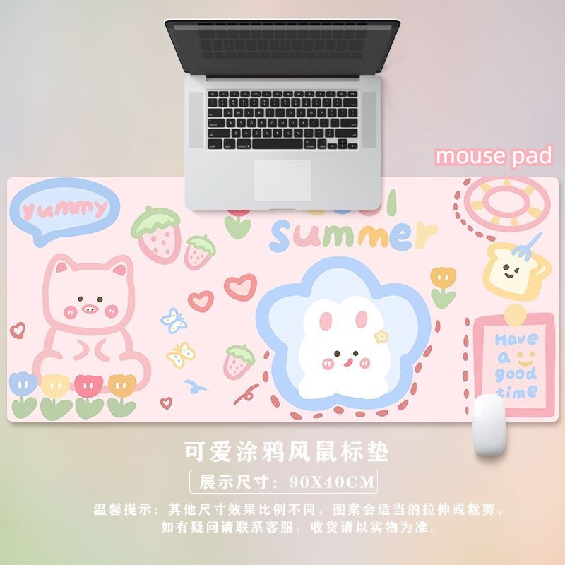 Hoạt Hình Tấm Lót Chuột Và Bàn Phím Máy Tính Dày Dặn Họa Tiết graffiti Dễ Thương