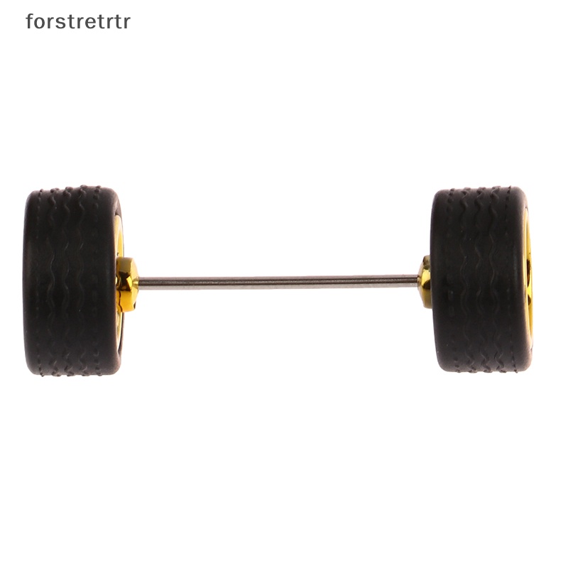 Forstretr 1 Bộ Bánh Xe Trước Sau Bằng Hợp Kim Mạ Vàng Bạc bsc-b Cỡ Nhỏ 10.8 / 12.8mm 1 / 64