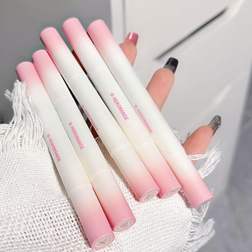 Mờ / matte Son Lì Nhung Mịn Đầu Cọ Hình Quả Bóng Lông