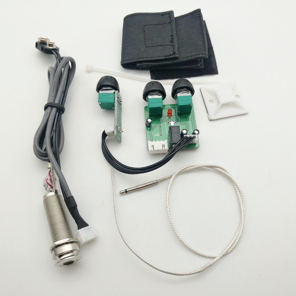 Hệ Thống pickup eq 3 Băng Tần Màu Bạc Hoạt Tính Chất Lượng Cao Cho Đàn guitar acoustic