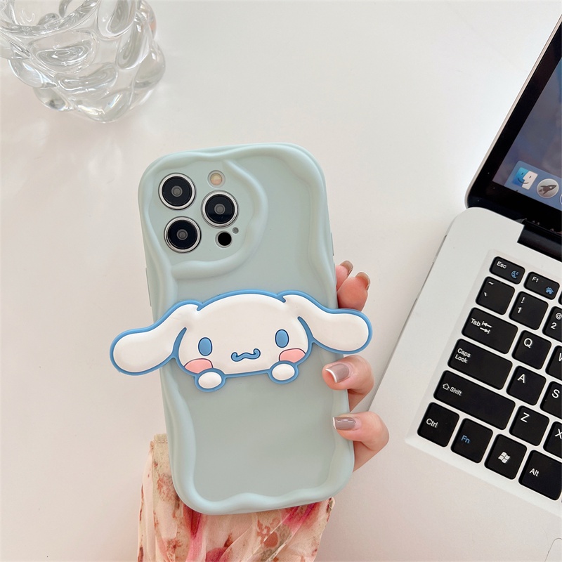 Vỏ Bao Da Điện Thoại Màu Kem Hình Cún Tai Dài Cho xiaomi 13 10 10s 11 pro lite 12 12x 12s Ốp