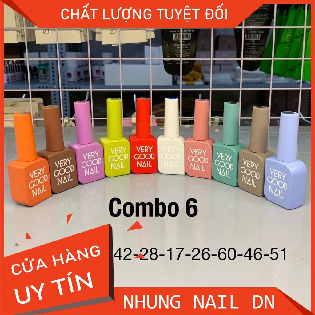Combo 10 chai Very Good Nail (mix sẵn, không được chọn màu đổi màu ạ)