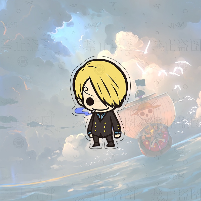 Trâm Cài Áo / Túi Xách Bằng acrylic Hình Hoạt Hình one piece Dễ Thương