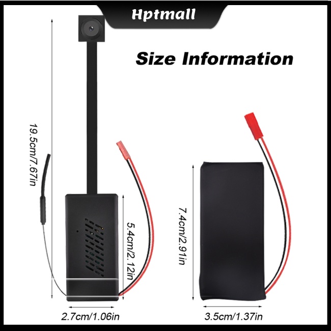 Mô-đun camera Hồng Ngoại wifi hd 1080p mini Tầm Nhìn Ban Đêm