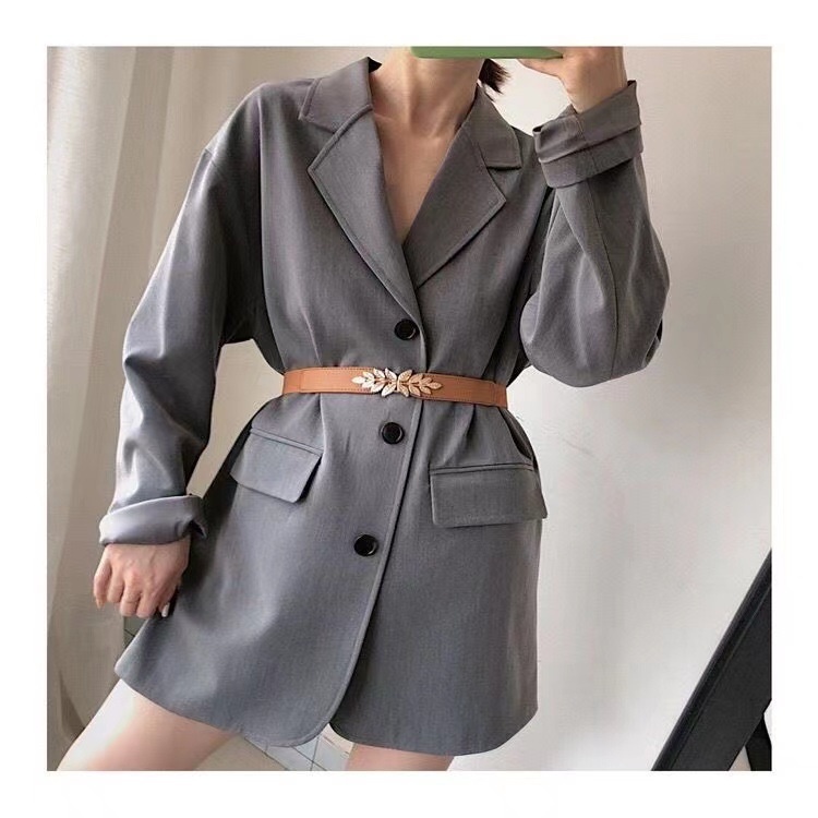 Đai váy - Belt nữ lá vàng 3 màu