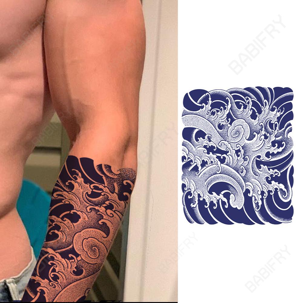 Hình Xăm Dán Bán Vĩnh Viễn Chống Thấm Nước Họa Tiết Hoa Dành Cho Nam Và Nữ