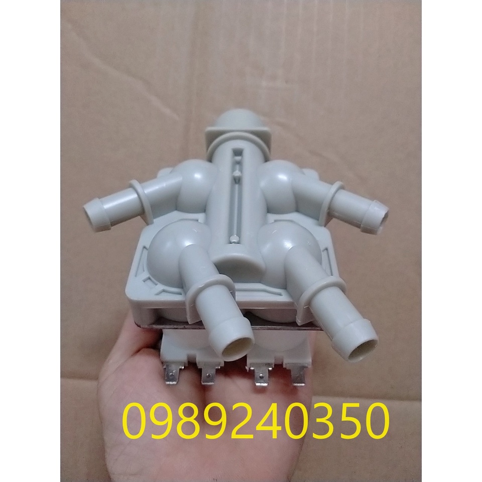 Van cấp nước 4 ngả máy giặt LG cửa ngang 12V mới chính hãng