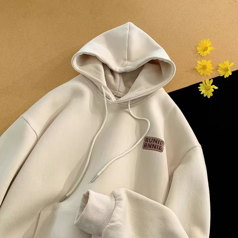 Áo Khoác Hoodie In Hoa Màu Xám Trọng Lượng Nặng Thời Trang Đường Phố Mùa Xuân Thu Phong Cách Mới Dành Cho Nam