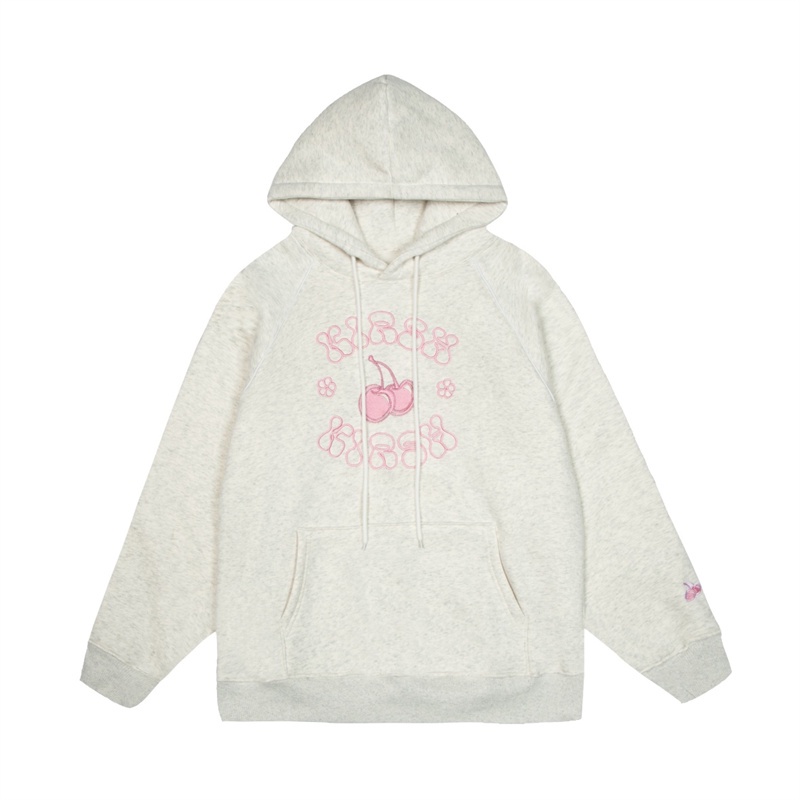 Kirsh-áo Hoodie Lông Cừu Mỏng Thêu Họa Tiết Hoàn Hảo Cần Thiết Cho Du Lịch Hàng Ngày Cho Nam Và Nữ