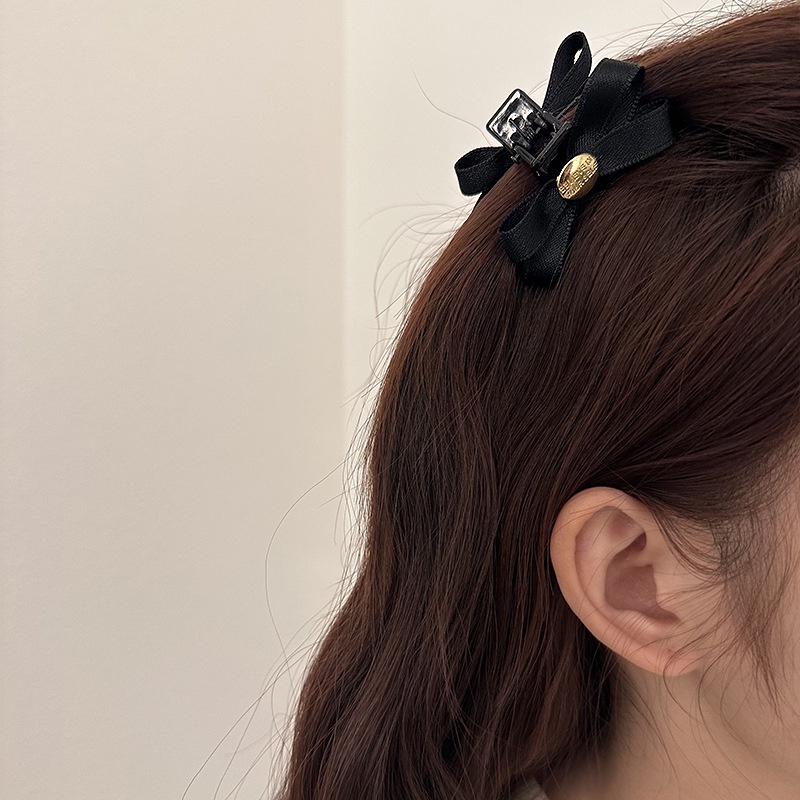 Kẹp Tóc Hình Nơ Nhỏ Màu Trắng Phong Cách Mới 2023