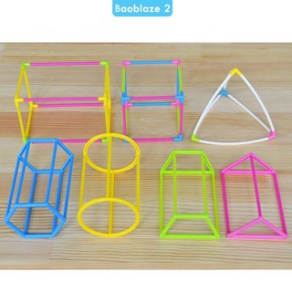 Dụng cụ dạy học toán 3d có hộp đựng