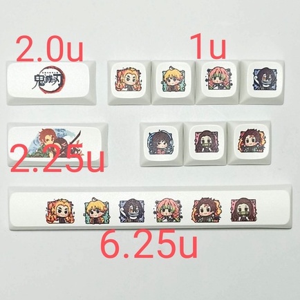 Bàn Phím Cơ xda keycap demon slayer demon slayer Cho Bàn Phím Cơ