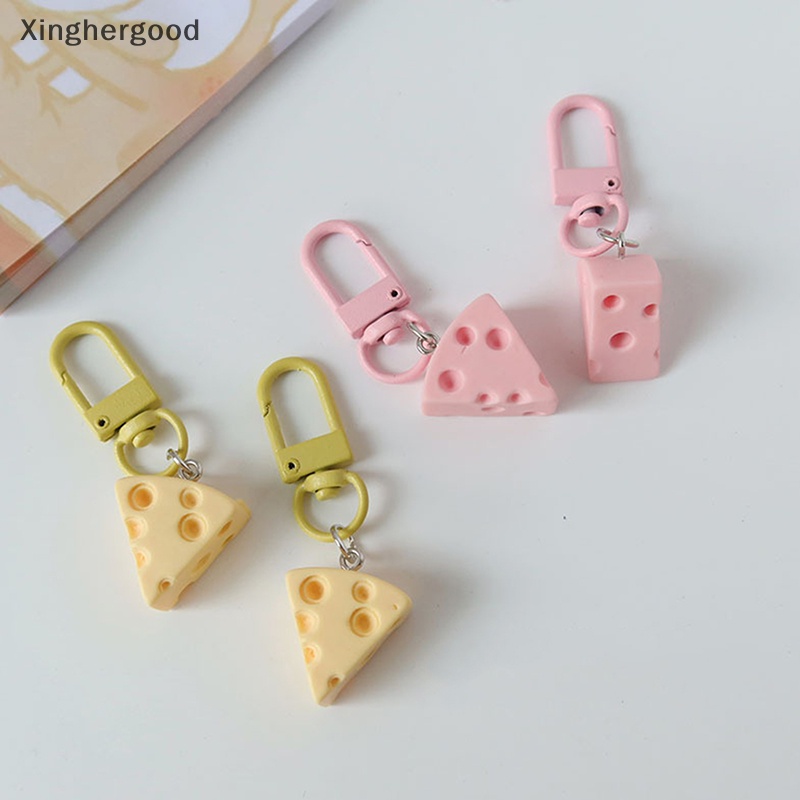 Xinghergood Móc Khóa Hình Miếng Phô Mai Kem Dễ Thương Sáng Tạo Dùng Trang Trí Túi Xách / Điện Thoại / Quà Tặng Cho Học Sinh xhg