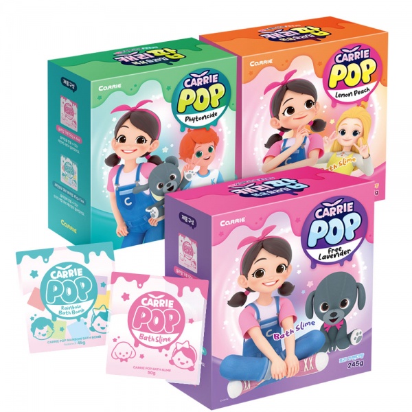 CarriePOP Bath Super Soft Slime - Kids Bath Toys - Avocado Oil, Pigment, etc. 4pack - 3 scent options.