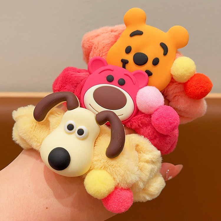 Dây Cột Tóc Phủ Lông Hình sanrio melody Ngọt Ngào Cho Nữ