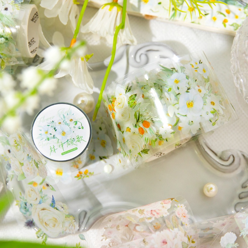 Enwei Cuộn Băng Dính washi 50mm * 2m  Tạp Chí Chống Thấm Nước