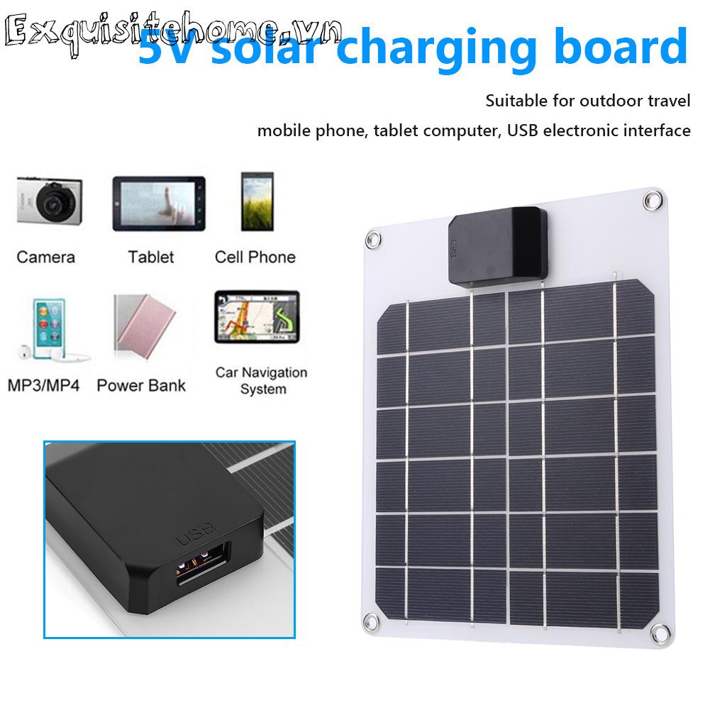 Tấm Sạc Pin Năng Lượng Mặt Trời 20w / 25w 5v usb Dành Cho Điện Thoại Di Động