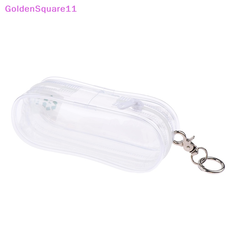 Túi Đựng Tiền Xu / Chìa Khóa / Tai Nghe / Son Môi mini Trong Suốt Hình Búp Bê anime Màu Vàng Kim vn