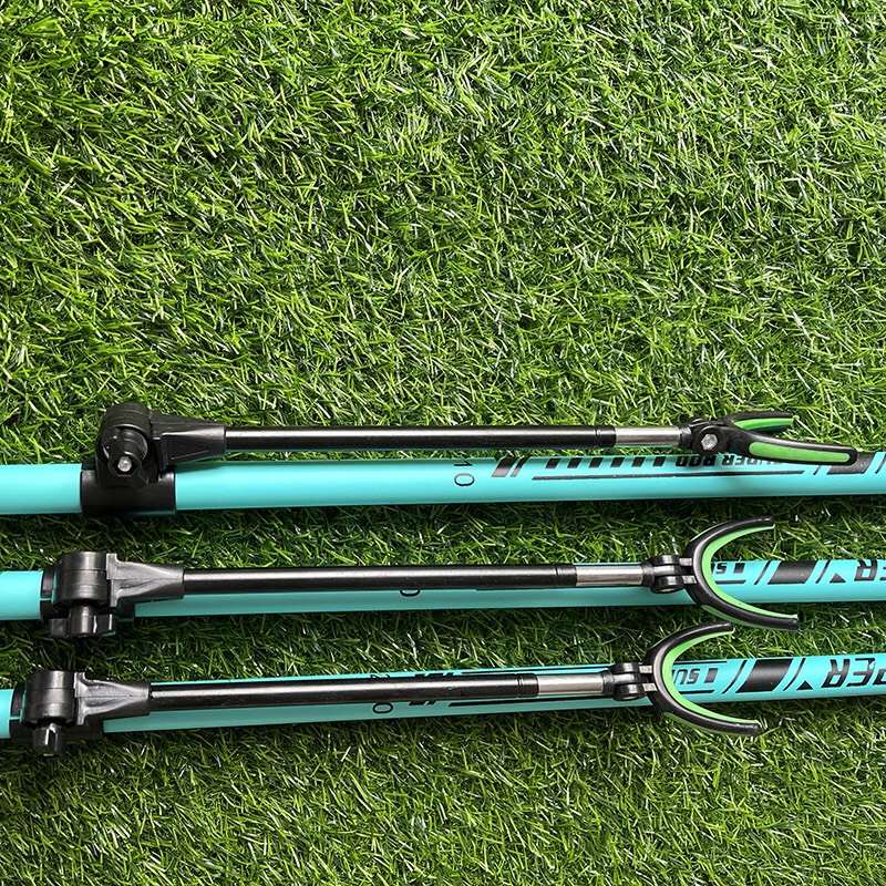 Gác cần và cán vợt câu đài cacbon SUPER ROD nhã lam, kích thước 2.1m, 2.4m, 2.7m ANam-Fishing