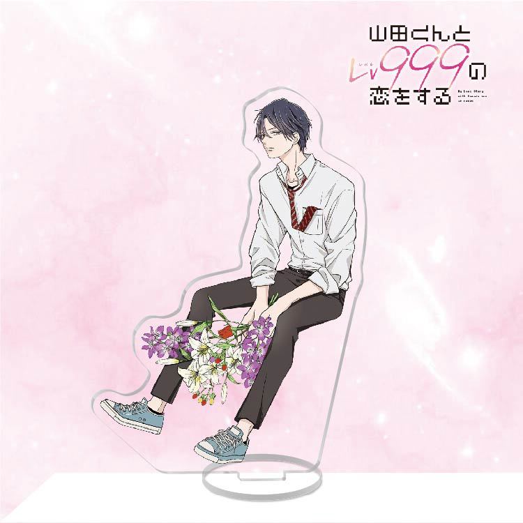 Mô hình Standee Yamada Kun To Lv999 Acrylic Stand Yamada Akito Kinoshita Akane Anime trưng bày trang trí