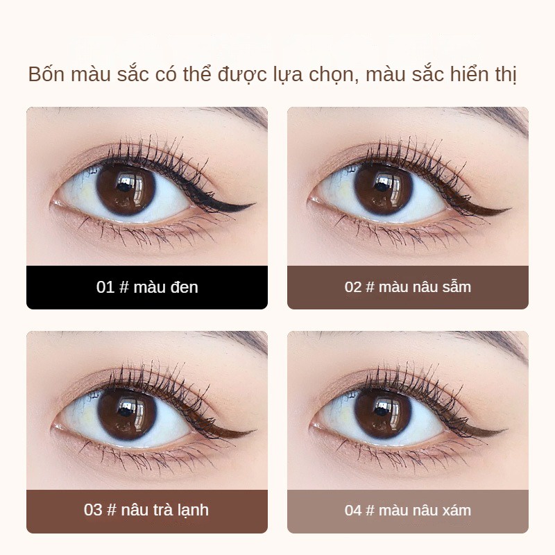 Bút Kẻ Mắt Siêu Mảnh Cho Người Mới Tập Makeup Không Lem, Bền Màu Chống Nước