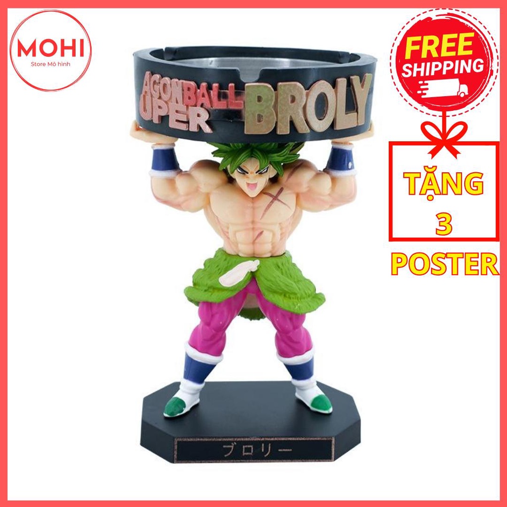 Mô hình Broly gạt tàn siêu cute cao 14,5cm, có hộp màu - Mô hình Dragon ball
