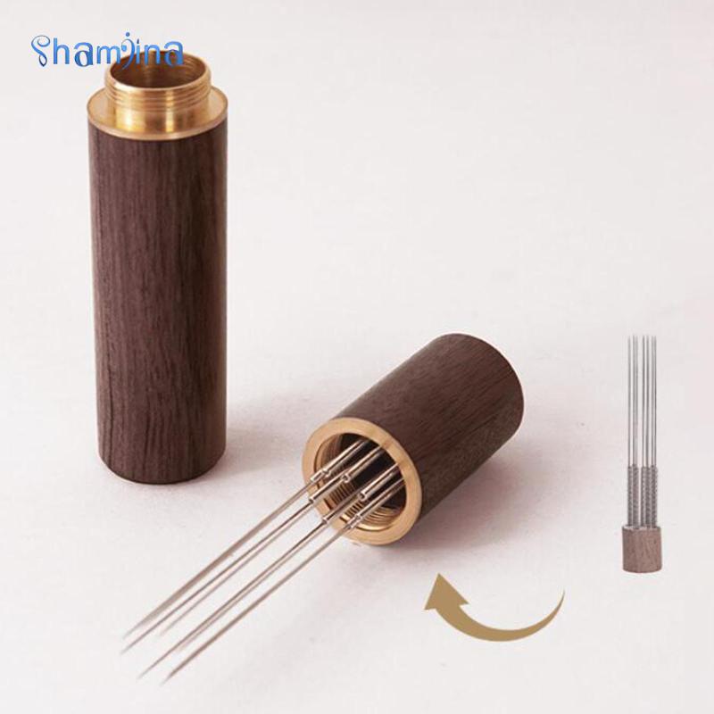 Shamjina Máy Khuấy Cà Phê Espresso Cà Phê Tam Giác Thép Không Gỉ Kim Espresso Tam Cà Phê Phân Phối Bột Cho WDT Dụng Cụ