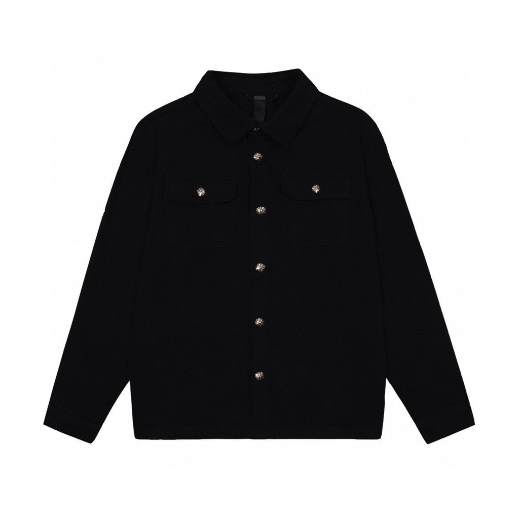 YOT9 Chrome Hearts Spring and Autumn Classic twill denim jacket men's and women's casual all-match jacket