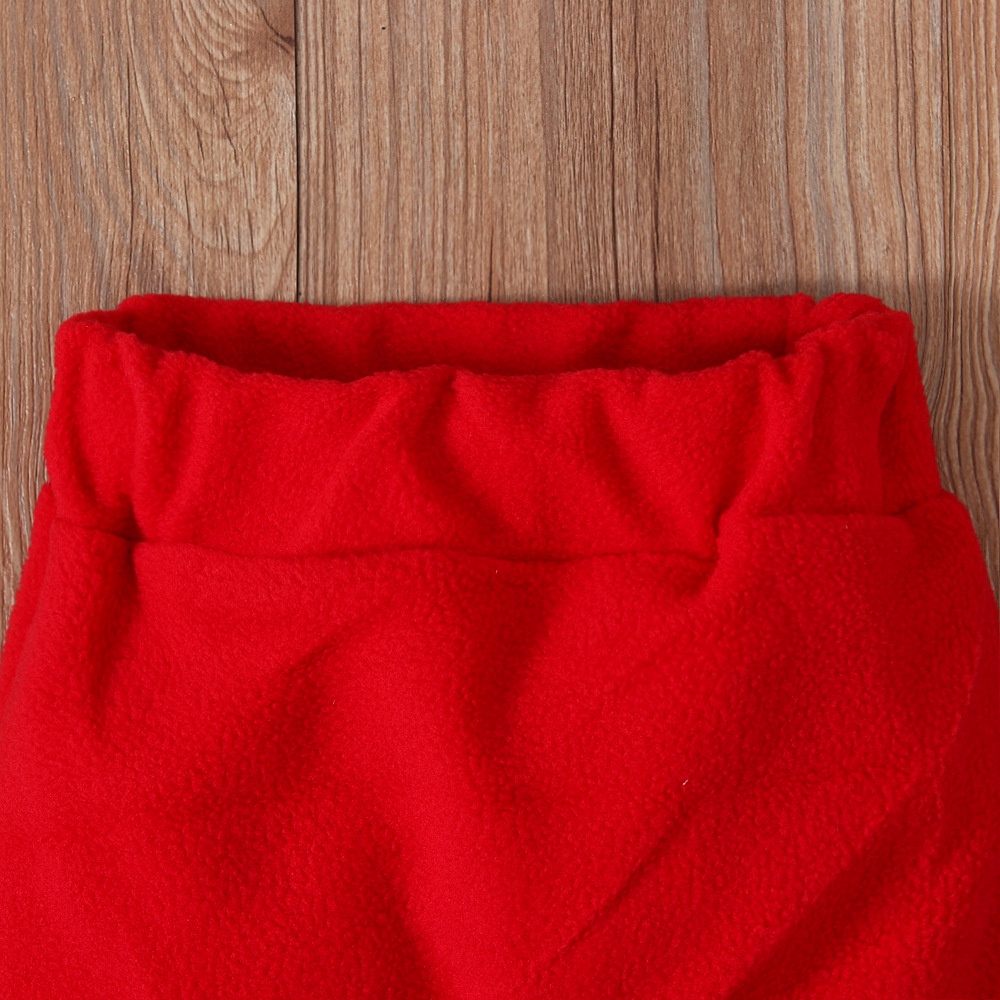 Bộ Trang Phục 4 Món Hóa Trang Ông Già Noel Gồm Áo Tay Dài + Quần + Nón + Giày Thời Trang Cho Bé