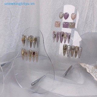 Unewtyu Kệ Trưng Bày Móng Tay Giả Bằng acrylic Không Đều Trưng Bày
