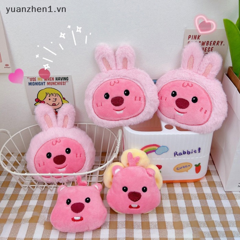 Móc Khóa Búp Bê Nhồi Bông Màu Hồng Đáng Yêu vn