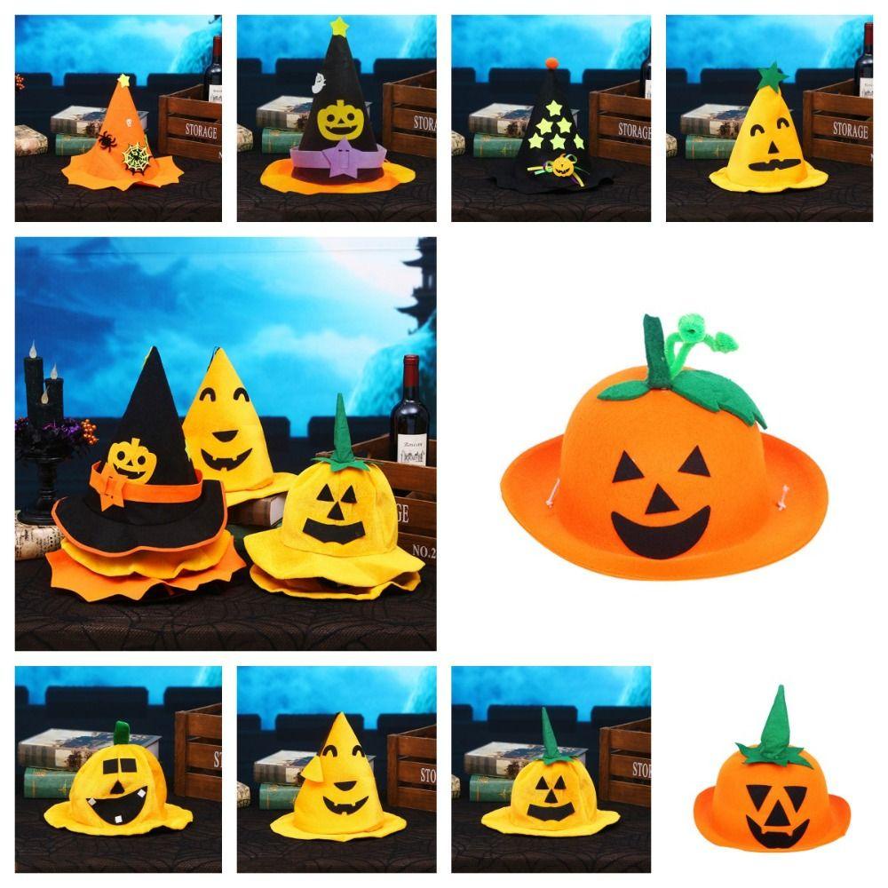 Fuhui Nón Bí Ngô Hóa Trang Phù Thủy Quỷ Không Dệt Cho halloween