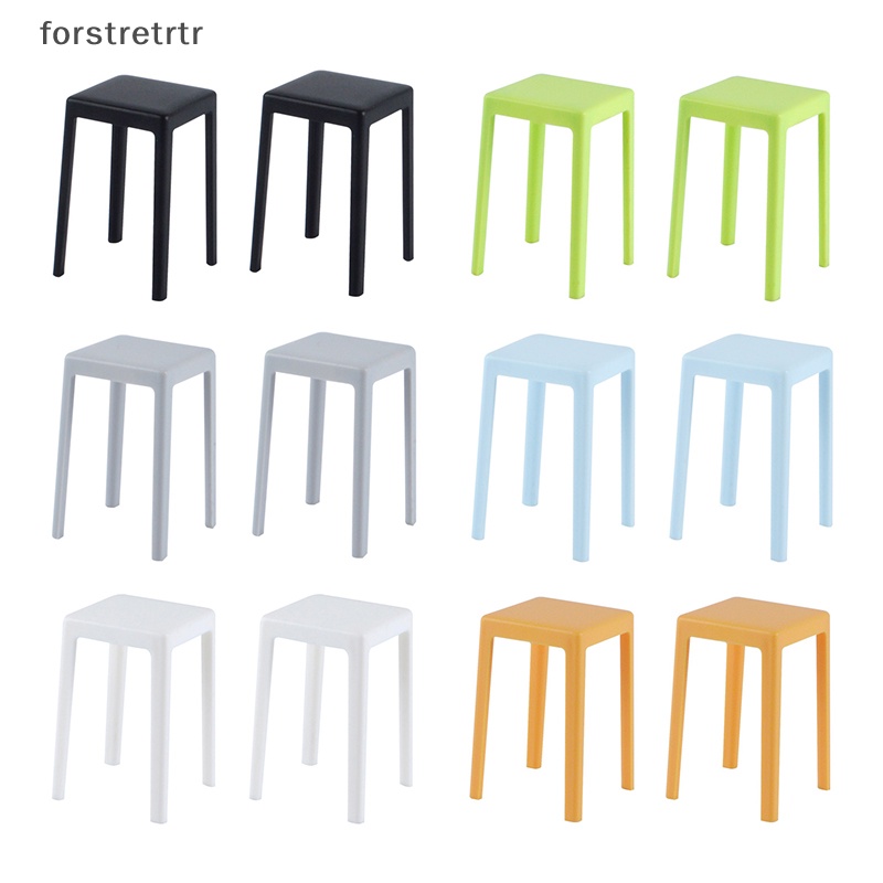 1 Cặp Ghế Trang Trí Nhà Búp Bê Tỉ Lệ 1: 6