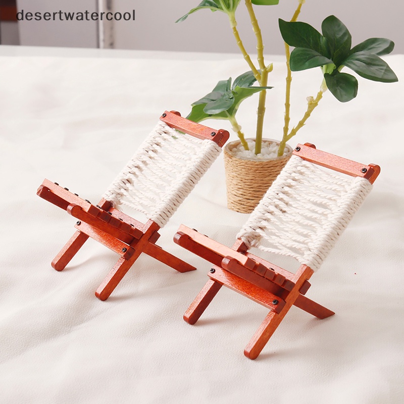 Dc Mô Hình Ghế Bãi Biển Tựa Lưng Tỉ Lệ 1: 12 Trang Trí Nhà Búp Bê