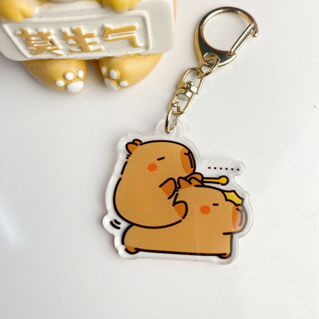 Móc Khóa Hình capybara Hoạt Hình Dễ Thương Cho Bé