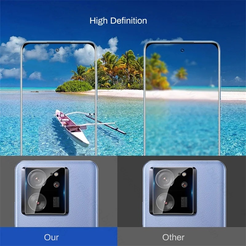 3D Curved Tempered Glass Camera Protector Cover Case Lens Protective Film For Xiaomi Mi 13T Mi13T 12t 11t Pro