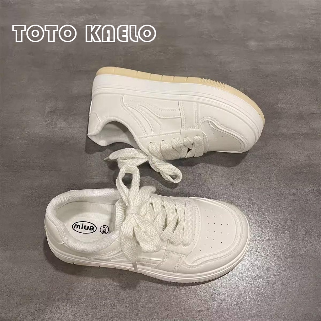 TOTOK giày thể thao nữ giày sneaker nữ Thoáng Khí 2023 hot trend Đường may tỉ mỉ Năng động Lót êm ái Thanh lịch FLF23A0SRY 43Z231024