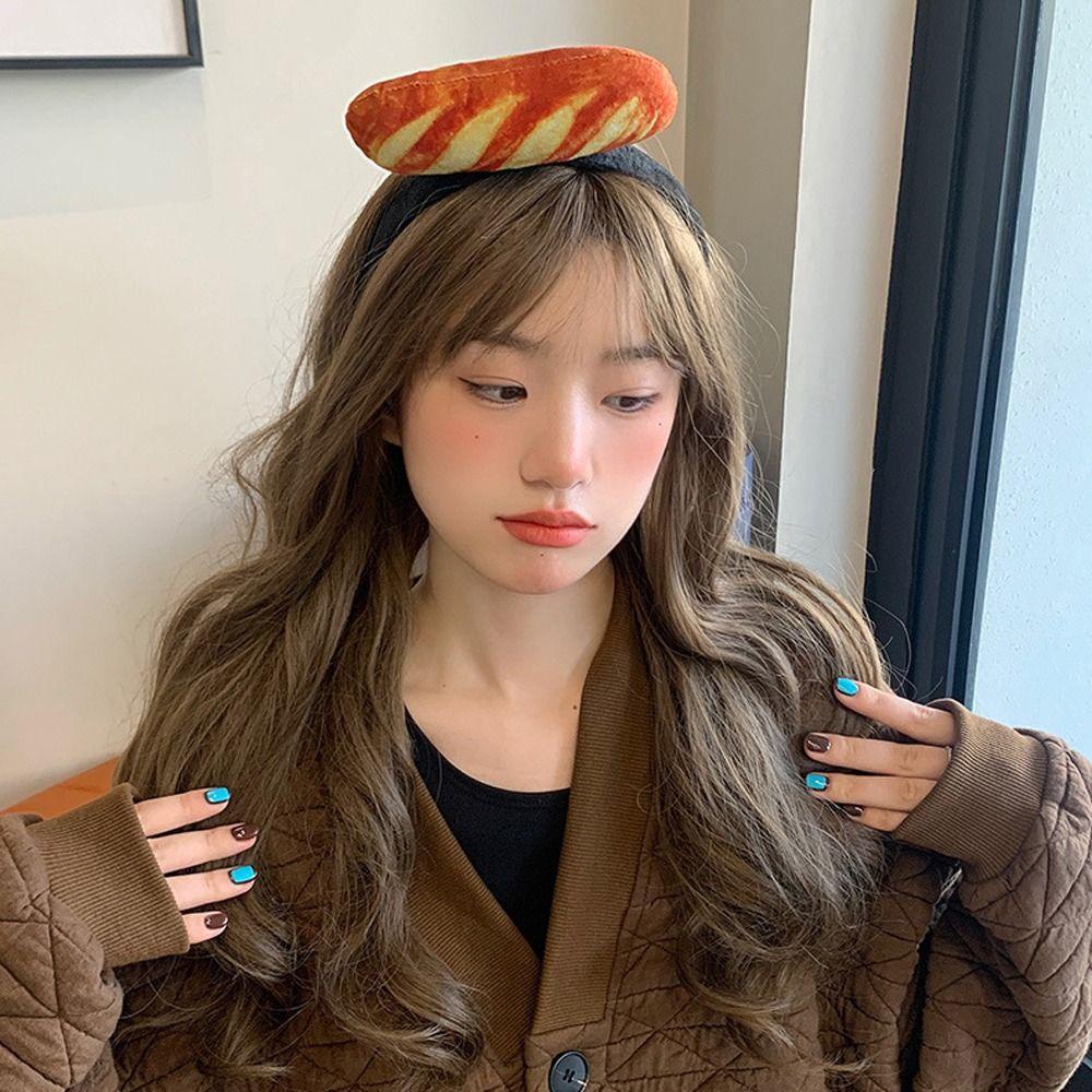 Băng Đô Cài Tóc Hình Bánh Mì / Hamburger / Xương / Kem / Rau Củ Thời Trang 2Lig Cho Bé