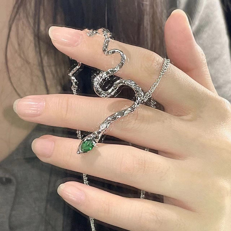 Vòng cổ Hợp Kim Hình Rắn Đính Đá Thời Trang Cho Nữ