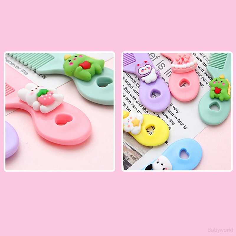 Lược mini Màu Kẹo Dễ Mang Theo Không Làm Đau Da Đầu Cho Bé Gái