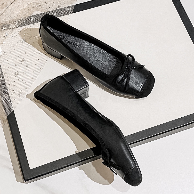 Mới Giày Cao Gót Đính Nơ Thiết Kế Thoải Mái Thời Trang Cho Nữ