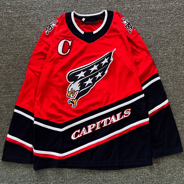 Nhl Khúc Côn Cầu Jersey Mỹ Retro Street Dance hiphop Khúc Côn Cầu Jersey Hip Hop Rời Kích Thước Lớn Đào Tạo Thể Thao Thêu Áo