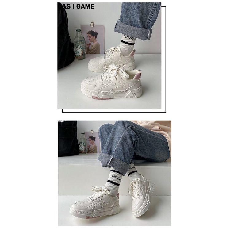 C＆S  Giày thể thao giày nữ giày bánh mì nữ đế cao 2023 Siêu Mềm Xinh Xắn FYD2390RJW 37Z230912