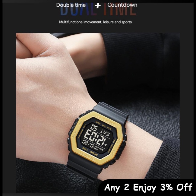 Zevaret skmei Đồng Hồ Thông Minh Đa Chức Năng Chống Thấm Nước Cho Nam Giới